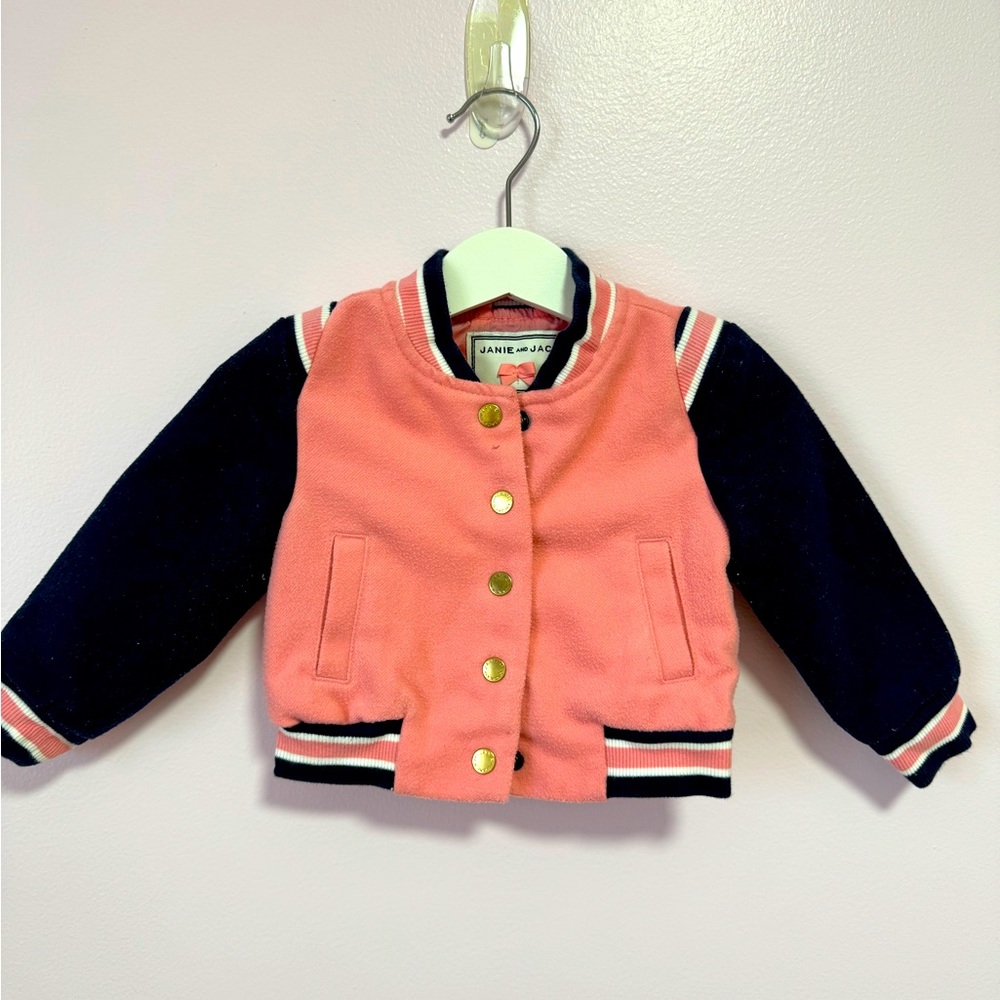 Janie and Jack sweet  bomber jacket for little girl